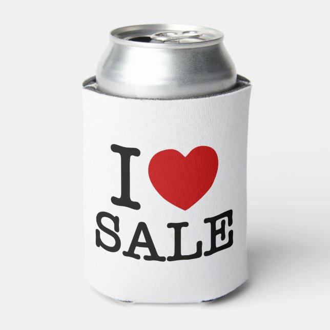 I HEART [LOVE] SALE CAN COOLER (Can Front)