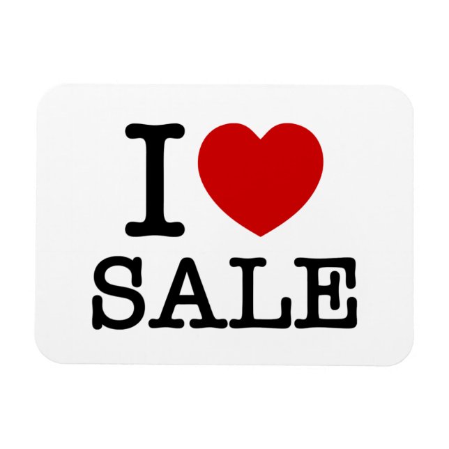 I HEART [LOVE] SALE MAGNET (Horizontal)