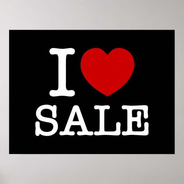 I HEART [LOVE] SALE POSTER (Front)