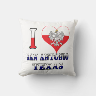 I Heart Love San Antonio Texas Cushion