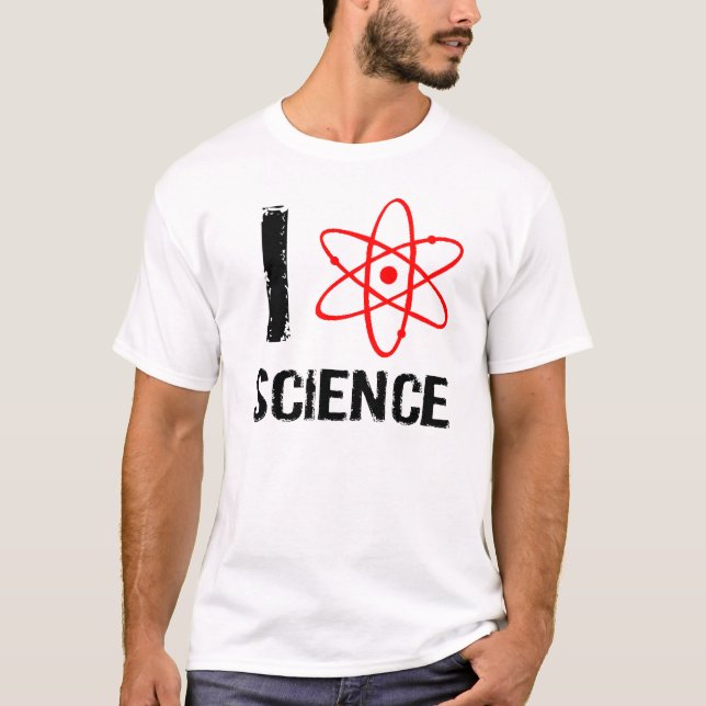 I Heart / Love Science T-Shirt (Front)