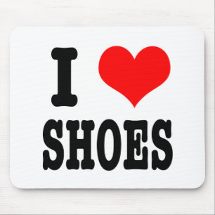 I HEART (LOVE) shoes Mouse Pad