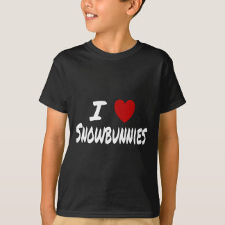 I Heart (love) Snowbunnies Skiing Snowboarding Att T-Shirt