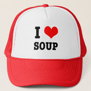 I HEART (LOVE) SOUP TRUCKER HAT