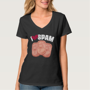 I Heart Love Spam Canned Cooked Pork Food  Spam T-Shirt