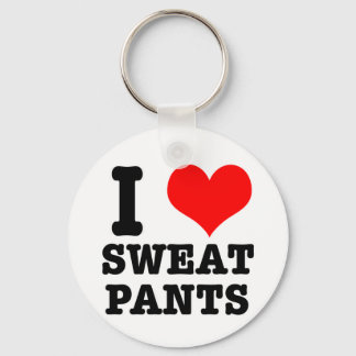 I HEART (LOVE) sweat pants Key Ring