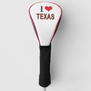 I (Heart) Love Texas Bluebonnet Golf Head Cover