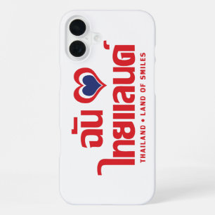 I Heart (Love) Thailand ❤ Thai Language Script iPhone 16 Plus Case