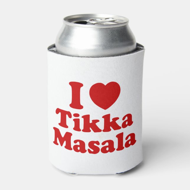 I Heart (Love) Tikka Masala Can Cooler (Can Front)