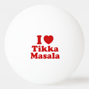 I Heart (Love) Tikka Masala Ping Pong Ball