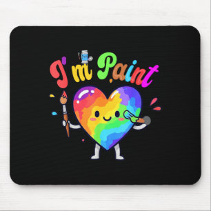 I Heart Love To Finger I'm Paint Cute Couple Valen Mouse Pad