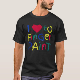 I Heart Love To Finger Paint I m Paint Cute Couple T-Shirt
