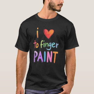 I heart Love To Finger Paint I m Paint Cute Couple T-Shirt