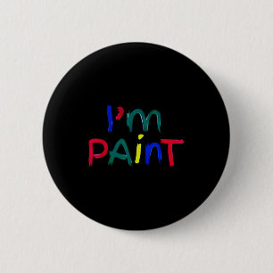 I Heart Love To Finger Paint I'm Paint Cute Couple 6 Cm Round Badge