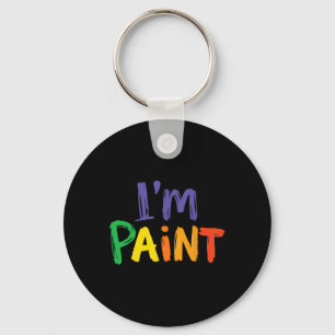 I Heart Love To Finger Paint I'm Paint Cute Couple Key Ring