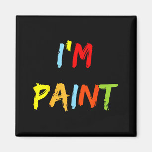 I Heart Love To Finger Paint I'm Paint Cute Couple Magnet