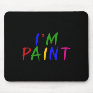 I Heart Love To Finger Paint I'm Paint Cute Couple Mouse Pad