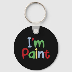 I Heart Love To Finger Paint Key Ring