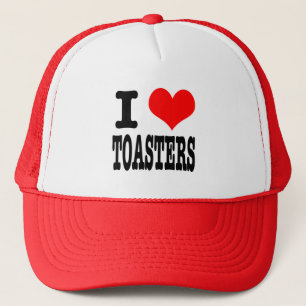 I HEART (LOVE) TOASTERS TRUCKER HAT