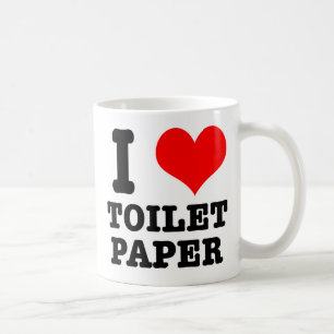 I HEART (LOVE) toilet paper Coffee Mug