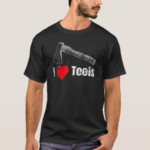 I Heart Love Tools Hatchet T-Shirt