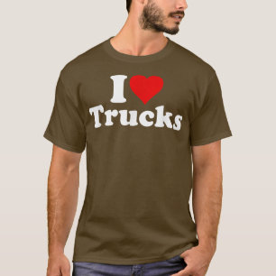 I HEART LOVE TRUCKS SEMIS PICKUPS CONVOYS TRUCKER T-Shirt