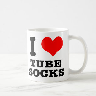 I HEART (LOVE) tube socks Coffee Mug