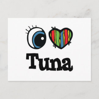 I Heart (Love) Tuna Postcard