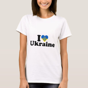 I Heart Love Ukraine Ukrainian Pride Roots Support T-Shirt
