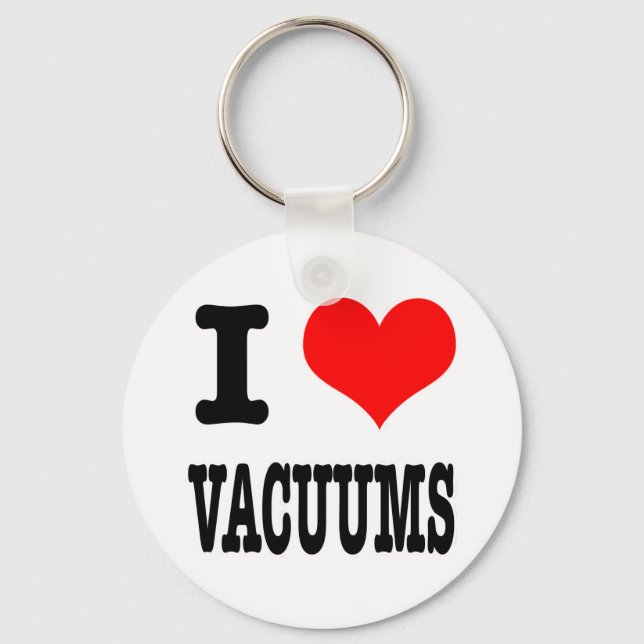I HEART (LOVE) VACUUMS KEY RING (Front)