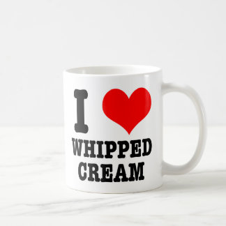 I HEART (LOVE) whipped cream Coffee Mug