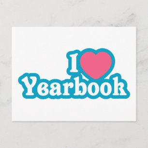 I Heart / Love Yearbook Postcard