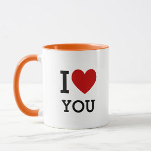 I Heart (Love) You Cute Romantic Gift Mug