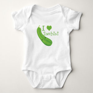 I Heart (love) Zucchini Baby Bodysuit