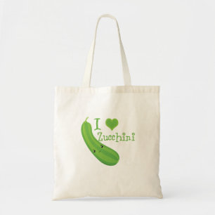 I Heart (love) Zucchini Tote Bag