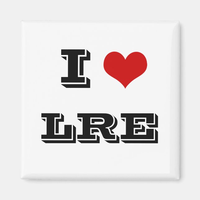 I Heart LRE lake riverside estates magnet (Front)