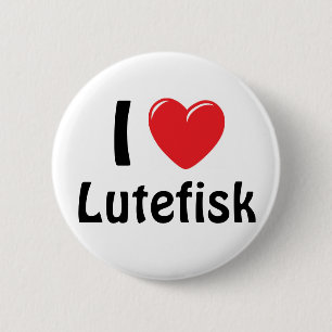I Heart Lutefisk 6 Cm Round Badge
