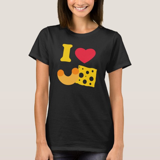 I Heart Mac and Cheese T-Shirt (Front)