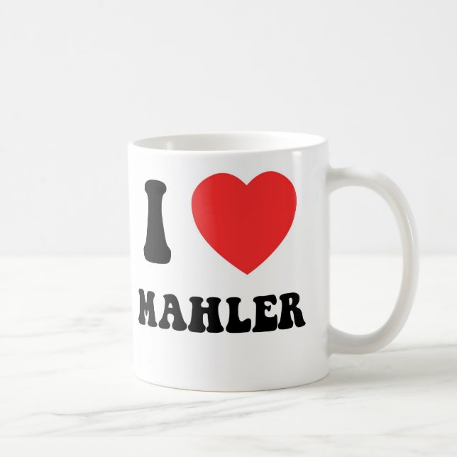 I Heart Mahler Coffee Mug (Right)