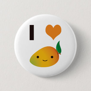 I Heart Mango 6 Cm Round Badge