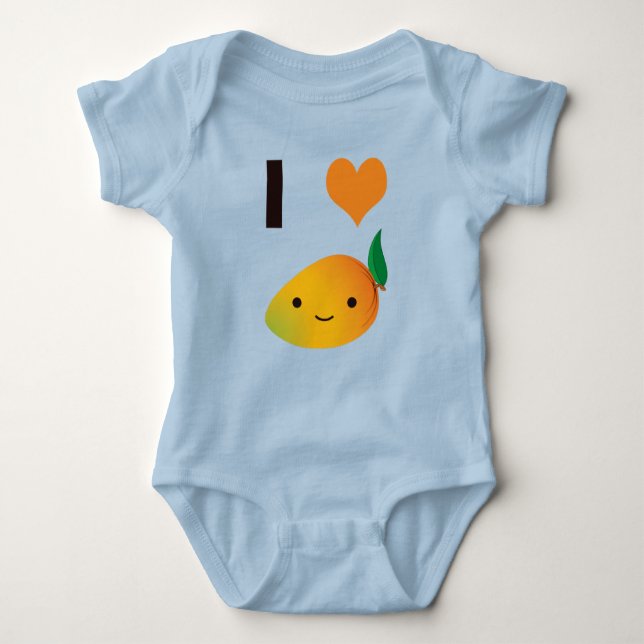 I Heart Mango Baby Bodysuit (Front)