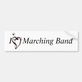 I Heart Marching Band Bumper Sticker