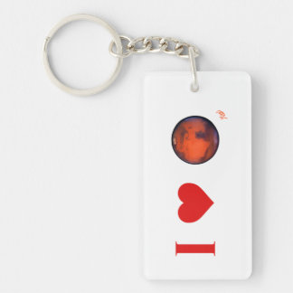 I Heart Mars Keychain