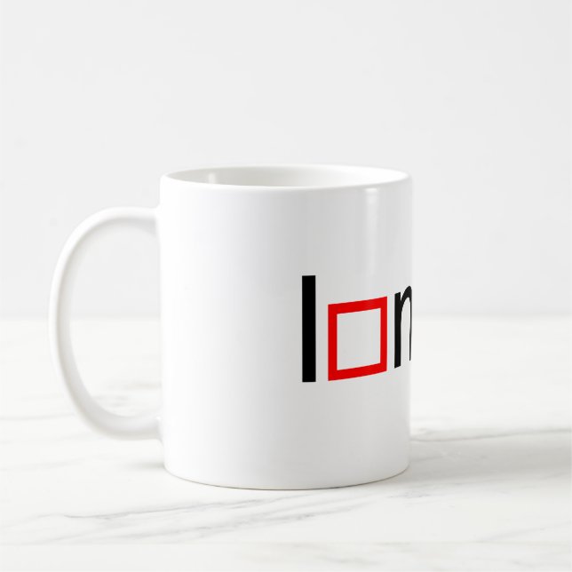 I heart math coffee mug (Left)