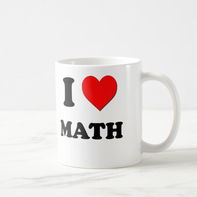 I Heart Math Coffee Mug (Right)