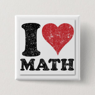 I Heart Math Pin