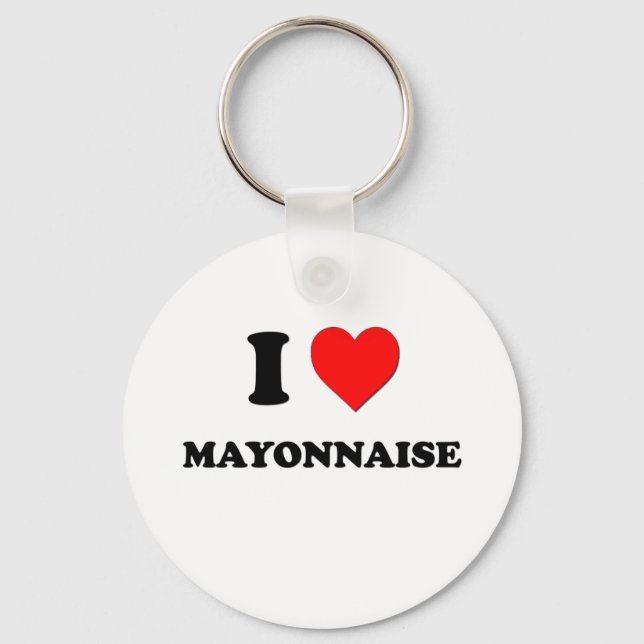 I Heart Mayonnaise Key Ring (Front)