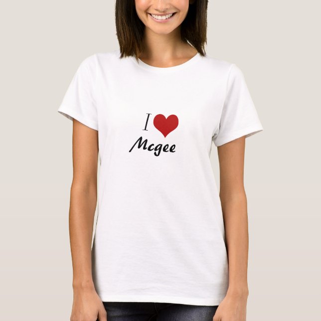 I Heart Mcgee T-Shirt (Front)