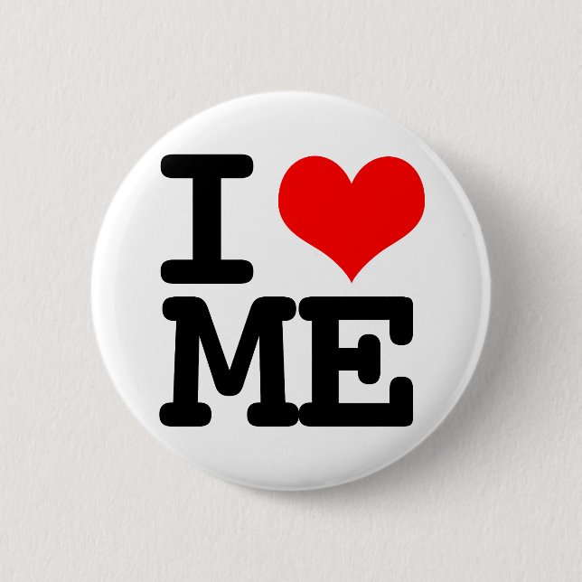 I Heart Me 6 Cm Round Badge (Front)