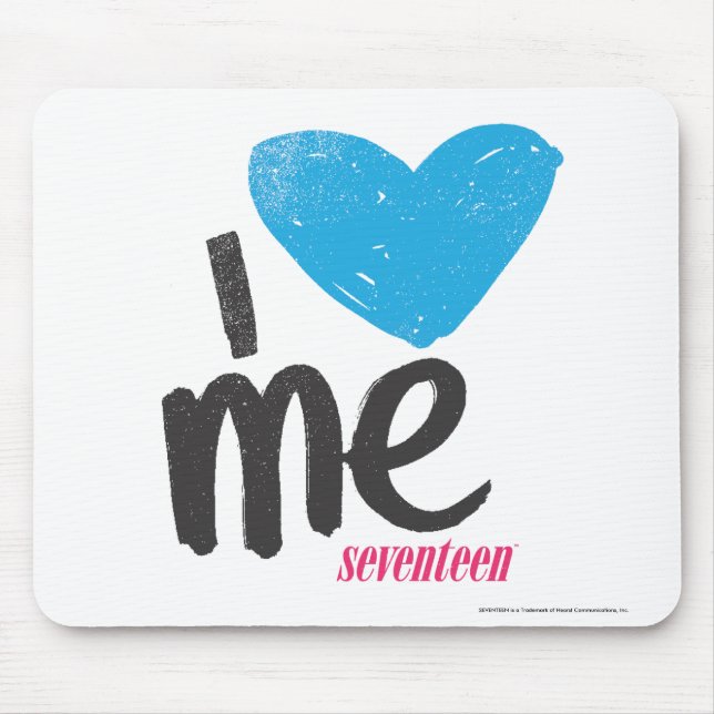 I Heart Me Aqua Mouse Pad (Front)